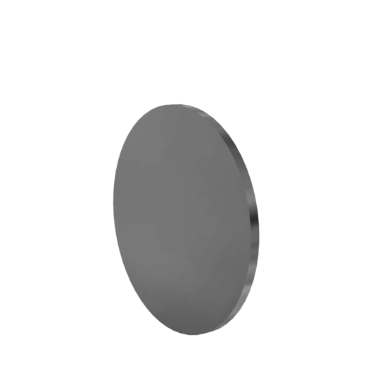 Titanium Round Disc, 0.236 inch X 5-1/2 inch